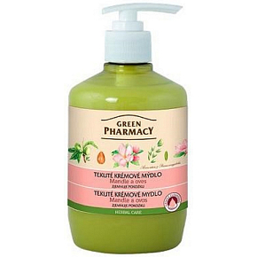 Green Pharmacy Migdały i Owies płynne mydło z dozownikiem 460 ml
