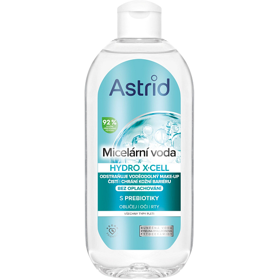 Astrid micelární voda X-Cell 3v1 na twarz, oczy i usta, 400 ml
