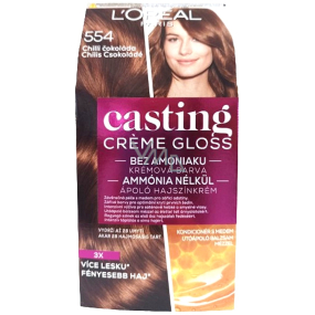 Loreal Paris Casting Creme Gloss farba do włosów 554 chilli czekolada