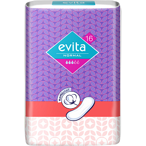 Evita Normal, wkładki higieniczne, 16 szt.