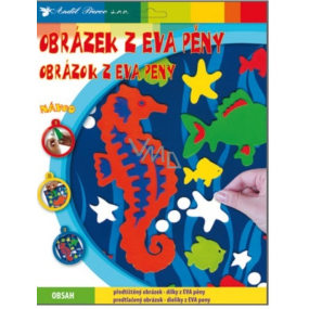Obrázky z EVA pěny Mořský koník 33 x 25 cm