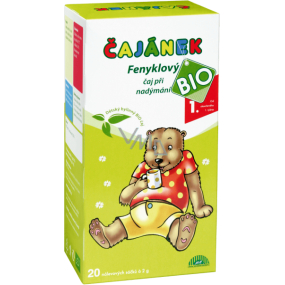 Liftea Čajánek Bio Fenyklový bylinný čaj při nadýmání pro děti 20 x 2 g