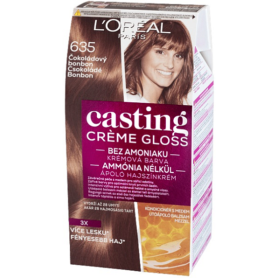 Loreal Paris Casting Creme Gloss farba do włosów 635 czekoladowy bonbon