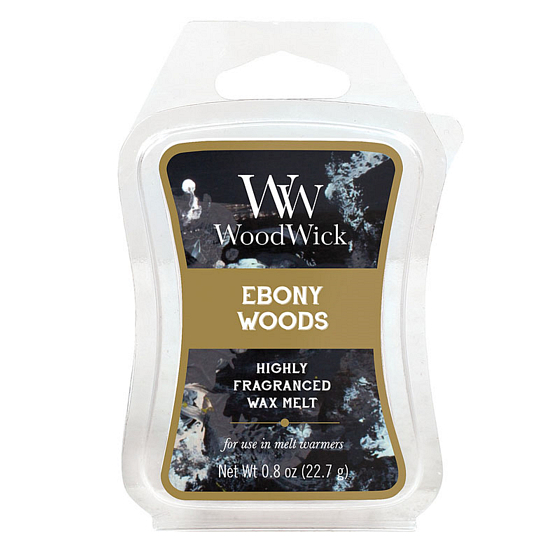 WoodWick Ebony Woods - Ebenové dřevo Artisan vonný vosk do aromalampy 22.7 g