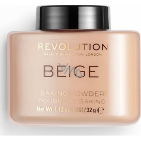 Makeup Revolution Loose Baking Powder sypký pudr Beige 32 g