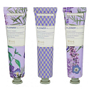 Heathcote & Ivory Flower Blooms Lavender Garden vyživující krém na ruce a nehty 3 x 30 ml, kosmetická sada