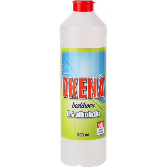 Okena bezlihová skla a rámy univerzální čistič 500 ml s etiketou
