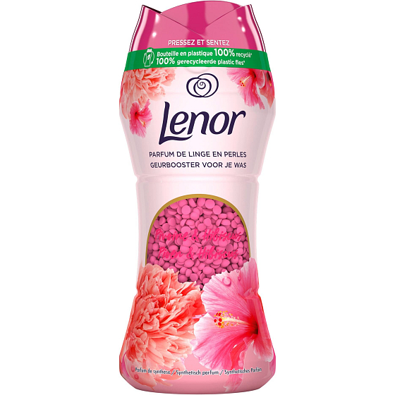 Lenor Peony & Hibiscus vůně pivoňky a ibišku vonné perličky do bubnu pračky 210 g