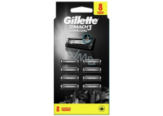 Gillette Mach3 Charcoal náhradní hlavice 8 kusů