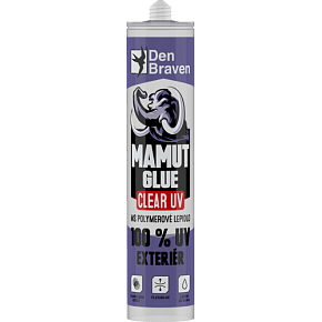 Den Braven Mamut Glue Clear 100 % UV Exteriér przezroczyste klej, 290 ml