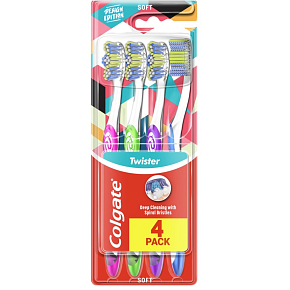 Colgate Twister design szczoteczka do zębów 4-pack