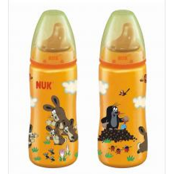 Nuk Krteček Active Cup láhev plastová latexové pítko od 6 měsíců 300 ml