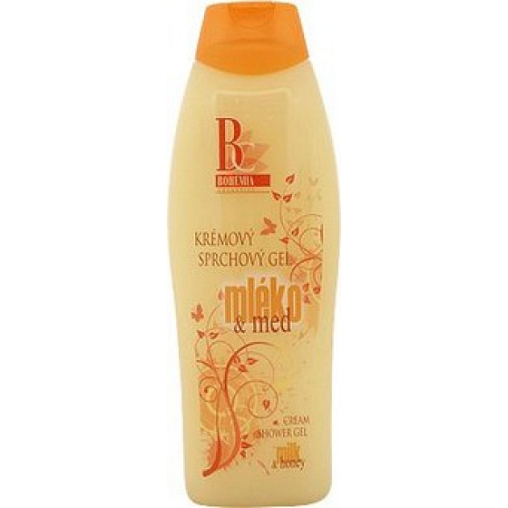 Bohemia Gifts Mléko a Med krémový sprchový gel 500 ml