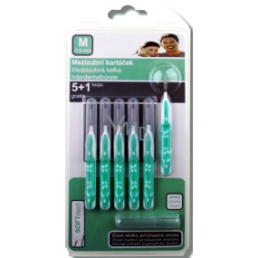 Soft Dent mezizubní kartáček přímý M 0,6 mm 6 kusů Soft Dent mezizubní kartáček přímý M 0,6 mm 6 kusů