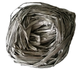 Raffia srebrna nabarwiona włókno do dekoracji 30 g
