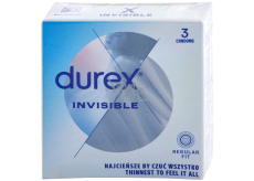 Durex Invisible Extra Thin Extra Sensitive kondomy extra cienkie, extra wrażliwe nominalna szerokość: 54 mm 3 sztuki