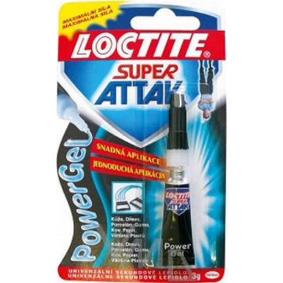 Loctite Super Attak Power Flex univerzální gelové sekundové lepidlo 3 g