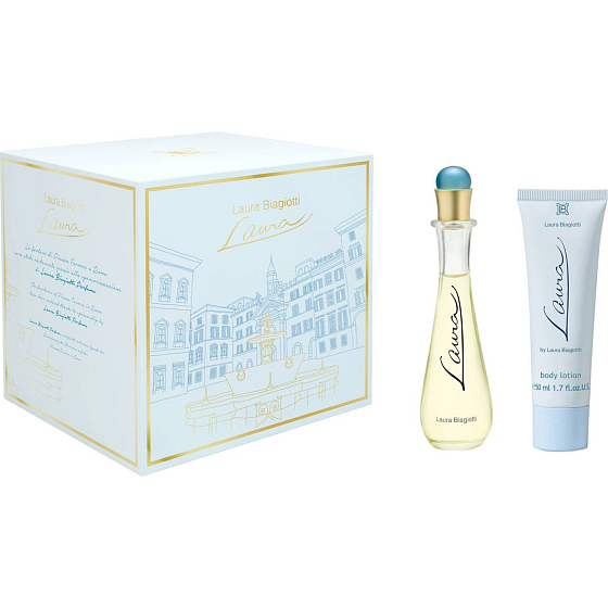 Laura Biagiotti Laura toaletní voda pro ženy 25 ml + tělové mléko 50 ml, dárková sada