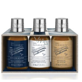 Baylis & Harding Men Zázvor a Limetka 2v1 šampon a sprchový gel 100 ml + sprchový gel 100 ml + balzám po holení 100 ml, kosmetická sada pro muže