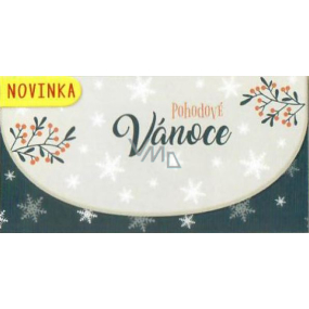 Nekupto Přání obálka na peníze vánoční 116 x 220 mm Pohodové Vánoce