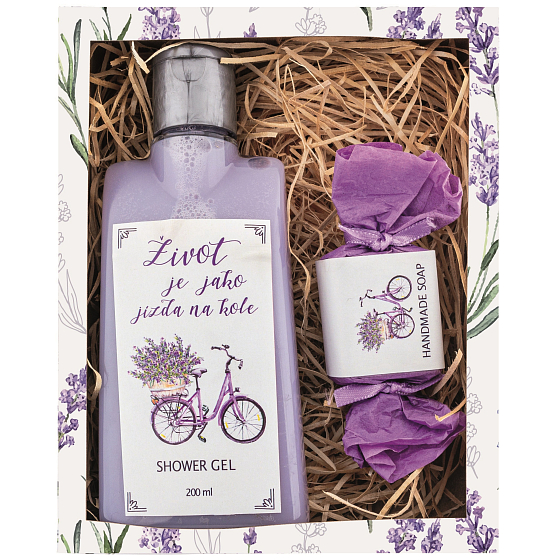 Bohemia Gifts Jízda na kole sprchový gel 200 ml + mýdlo 30 g, kosmetická sada