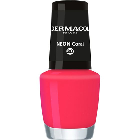 Dermacol Neon Nail Polish Neonový lak na nehty 30 Neon Coral 5 ml