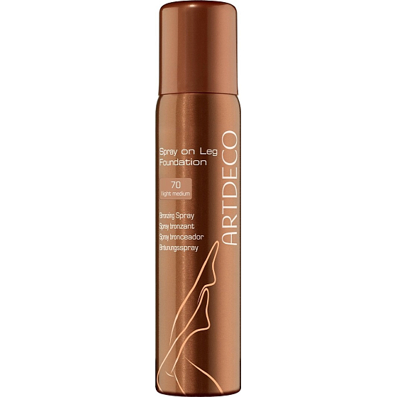 Artdeco Spray On Leg Foundation tónovací make-up na nohy ve spreji 70 Light Medium 100 ml