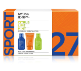 Baylis & Harding Limetka i mięta żel do mycia i szampon do włosów 100 ml + żel do mycia twarzy 100 ml + balsam po goleniu 50 ml, zestaw kosmetyczny dla mężczyzn