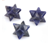 Sodalit merkaba hmatka z kamienia naturalnego 13 mm, kamień komunikacji