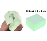 Ściereczka czyszcząca - wężyk na srebro zielona 8 x 8 cm 50 sztuk