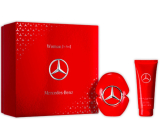 Mercedes-Benz Woman In Red woda perfumowana 90 ml + mleczko do ciała 100 ml, zestaw prezentowy dla kobiet