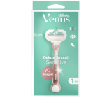 Gillette Venus Deluxe Smooth Sensitive Rosegold maszynka do golenia z 3 ostrzami + głowica zamienna 1 szt dla kobiet