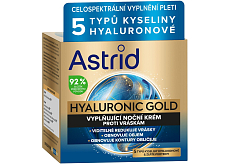 Astrid  Hyaluronic Gold nocny krem do twarzy 50 ml