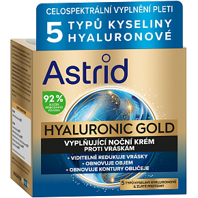 Astrid  Hyaluronic Gold nocny krem do twarzy 50 ml