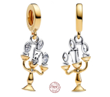 Charm Sterlingové stříbro 925 Disney, Kráska a zvíře, Lumière – kouzelný svícen, přívěsek na náramek film