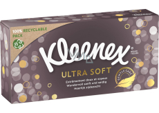 Kleenex Ultra Soft 3vrstvé papírové kapesníčky v krabičce, 64 ks