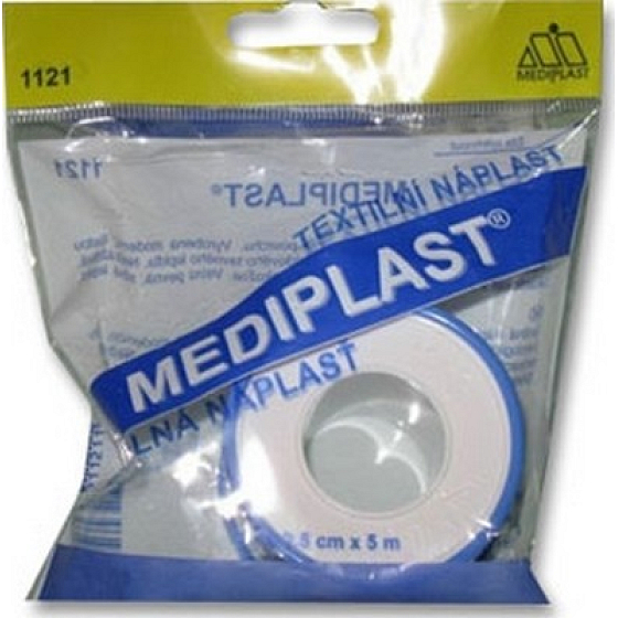 Mediplast tekstylny plaster cewka 2,5 cm x 5 m 1 sztuka