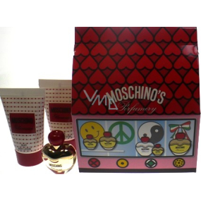Moschino Glamour parfémovaná voda pro ženy 5 ml + tělové mléko 25 ml + sprchový gel 25 ml, dárková sada