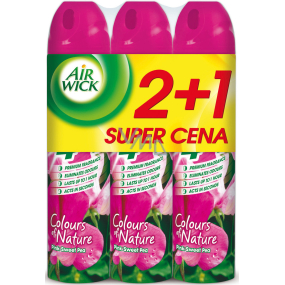 Air Wick Růžové květy středomoří 4v1 osvěžovač vzduchu sprej 3 x 240 ml Air Wick Růžové květy středomoří 4v1 osvěžovač vzduchu sprej 3 x 240 ml
