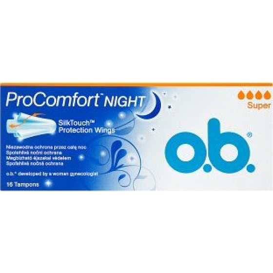 o.b. ProComfort Night Super tampony 16 kusů