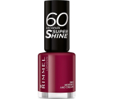 Rimmel London 60 Seconds Super Shine Nail Polish lak na nehty 340 Jagody i Śmietana 8 ml