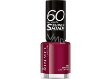 Rimmel London 60 Seconds Super Shine Nail Polish lak na nehty 340 Jagody i Śmietana 8 ml