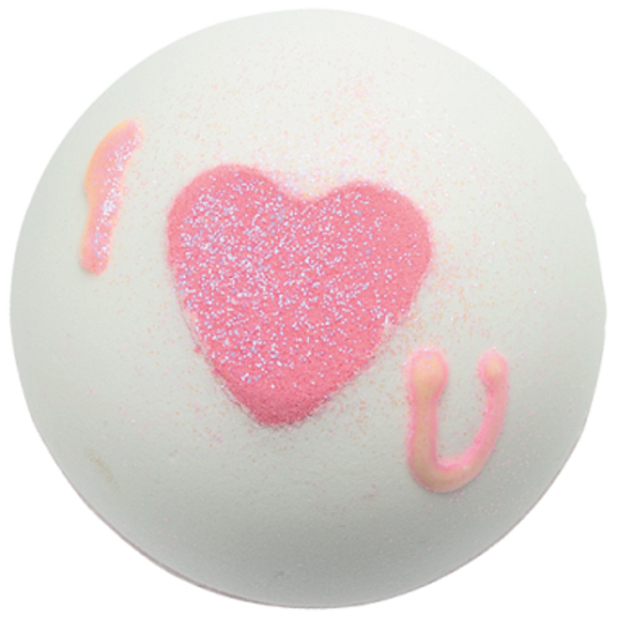Bomb Cosmetics Třpytivé srdce - Heart That Glitters Šumivý balistik do koupele 160 g