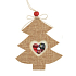 Stromek z juty na zavěšení 10 cm