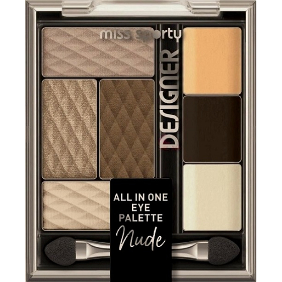 Miss Sporty Designer All in One paleta očních stínů 100 Nude Designer 9,5 g