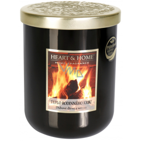 Heart & Home Teplo rodinného krbu Sojová vonná svíčka střední hoří až 30 hodin 115 g