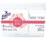 Linteo 100% papierowe patyczki do uszu 200 sztuk