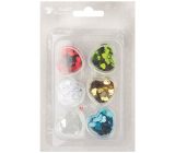 Flitry serduszka 5 mm, kolorowy mix 18 g