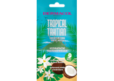 Dermacol Tropical Tahitian nawilżająca maska tekstylna z wodą kokosową i ekstraktem z kwiatu tiarée 15 ml