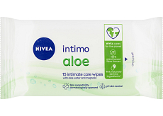 Nivea Intimo Aloe Chusteczki do higieny intymnej, 15 szt.